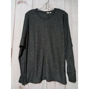 Gap Shirt Ladies Medium Knit Long‎ Sleeve Light Weight Gray